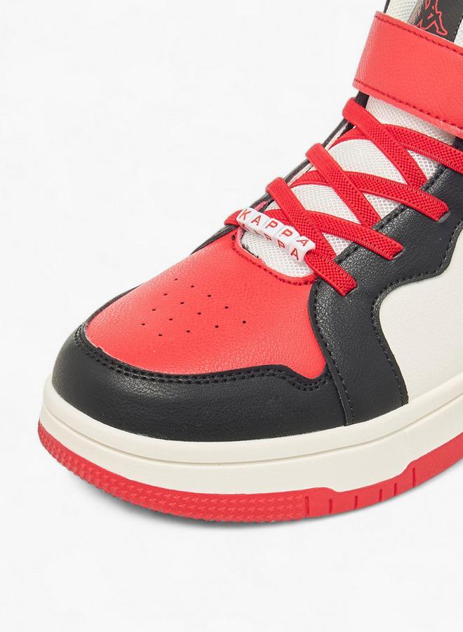 Kappa Boys Colourblock Hook And Loop High Top Sneakers - Image 4