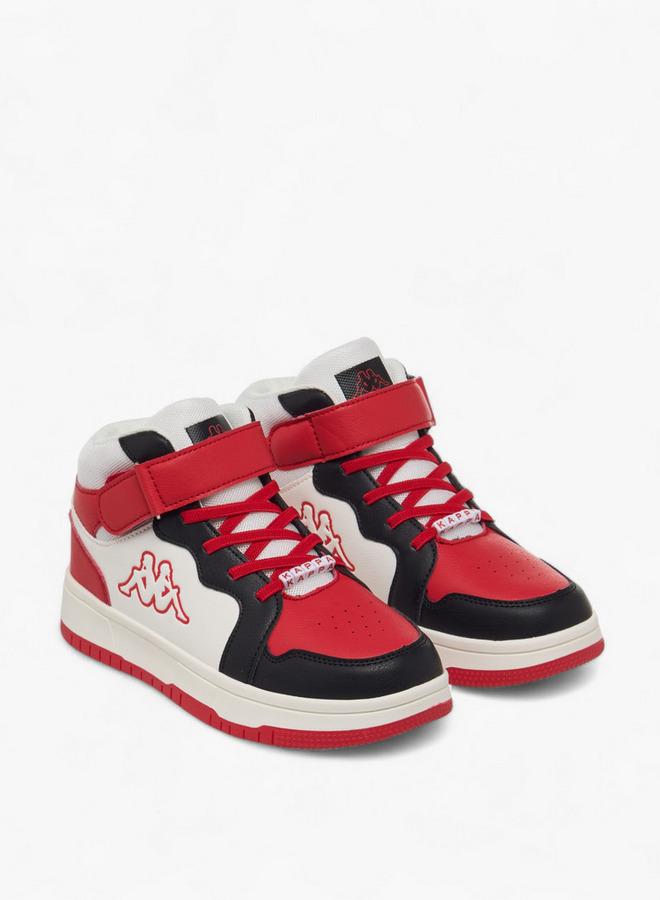 Kappa Boys Colourblock Hook And Loop High Top Sneakers - Image 1