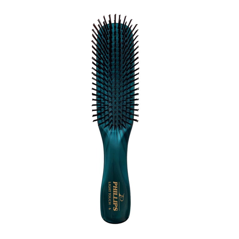 Phillips Brush Emerald Light Touch 6 Hair Brush - Part of the Gem Collection - Image 1
