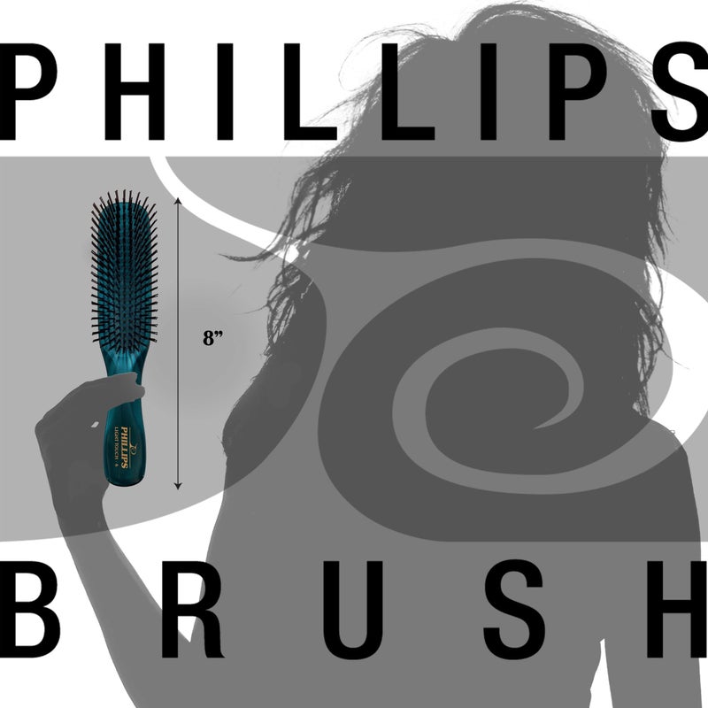 Phillips Brush Emerald Light Touch 6 Hair Brush - Part of the Gem Collection - Image 4