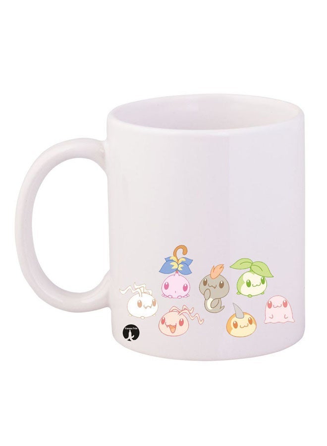 RYN The Anime Digimon Mug White/Blue/Green 11ounce