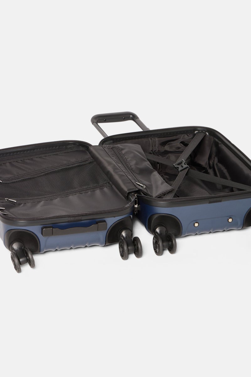 Tchibo Large and Small Hard Shell Suitcase Set, Navy - Image 5