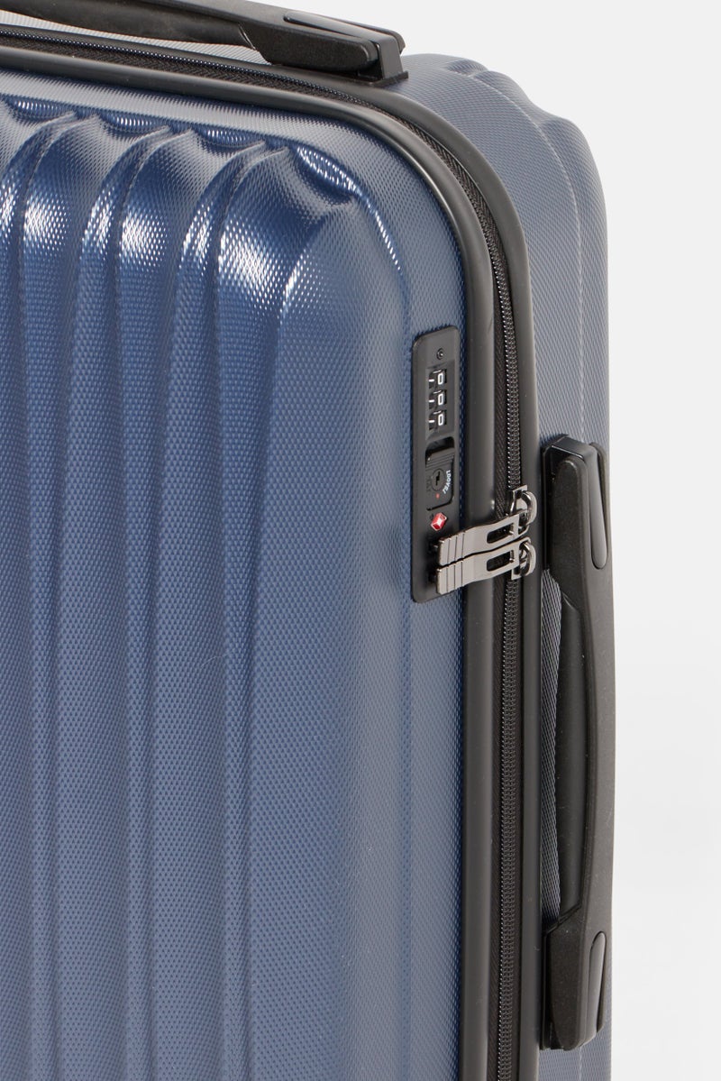 Tchibo Large and Small Hard Shell Suitcase Set, Navy - Image 4