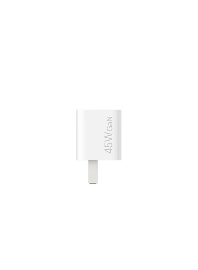 Honor Choice Gan Charger 45w Fast Charging Compatible With Phones Tablets Earphones 8-layer Safety Protection For Honor Magic 8 Apple Huawei Xiaomi Phones