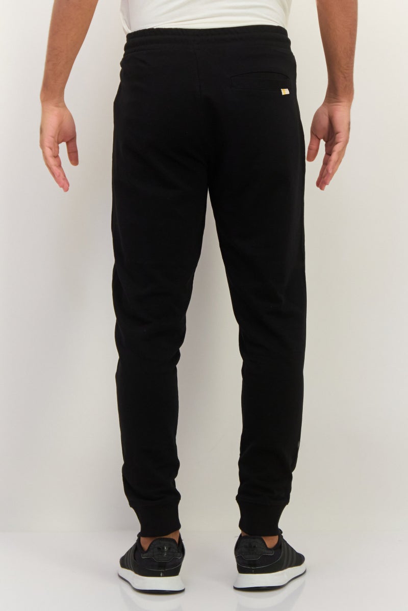 Gazzarrini Men Regular Fit Printed Drawstring Jogger Pants, Black  - Image 3