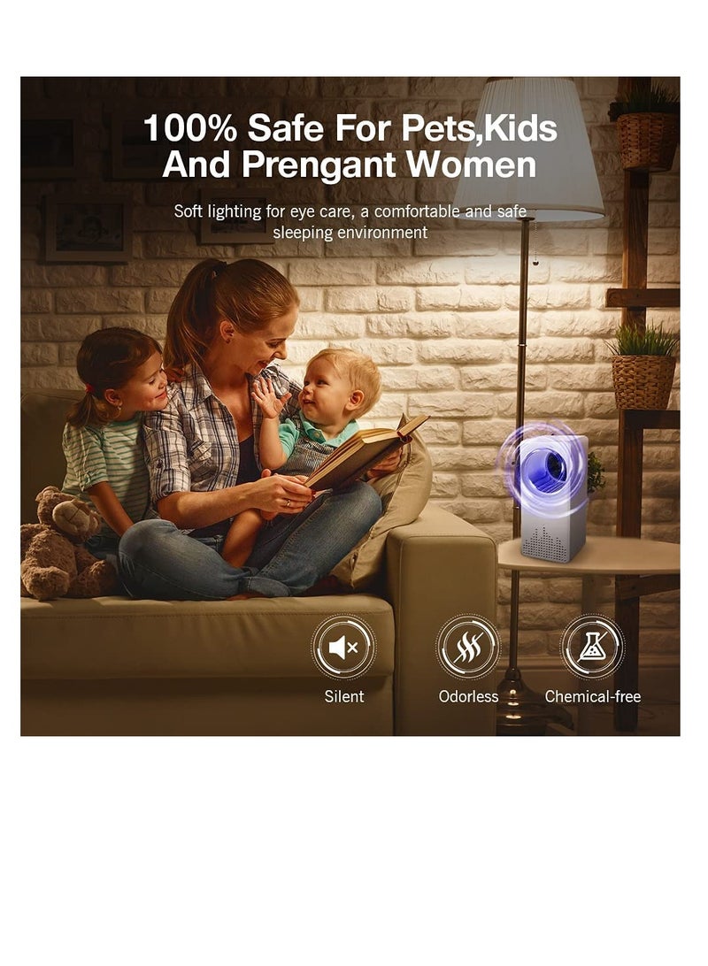 SYOSI قاتل البعوض الكهربائي، مصباح قاتل البعوض الفيزيائي للاستخدام الداخلي، مصباح قاتل الحشرات بالأشعة فوق البنفسجية، قاتل الذباب الكهربائي مع USB للمنزل وغرفة النوم والحديقة الخارجية والمطبخ والتخييم والبعوض والفناء الخلفي - Image 4