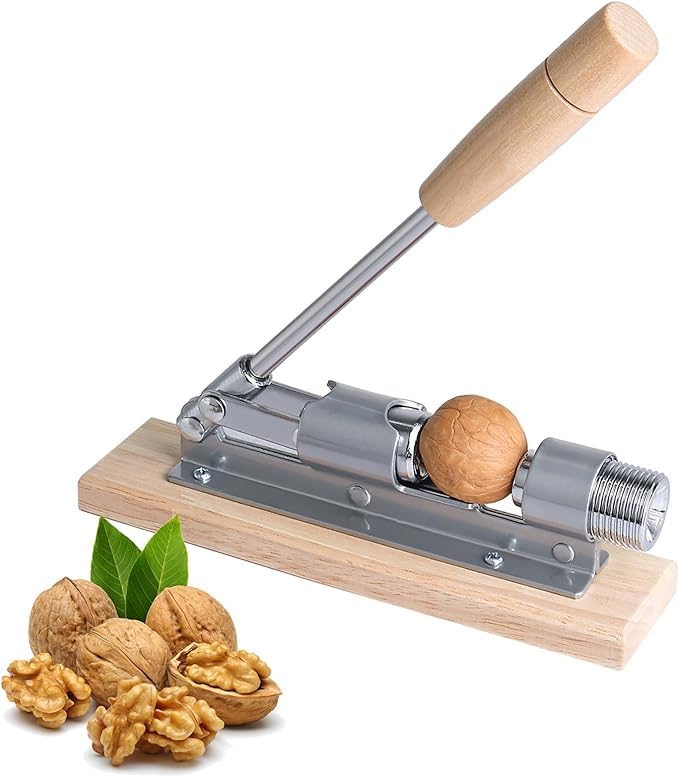 Sevia Manual Nutcracker Nut Tongs Macadamia Nut Cracker Adjustable Heavy Duty Pecan Nut Cracker Opener Tool for Walnuts Chestnuts Pecans Hazelnuts Almonds