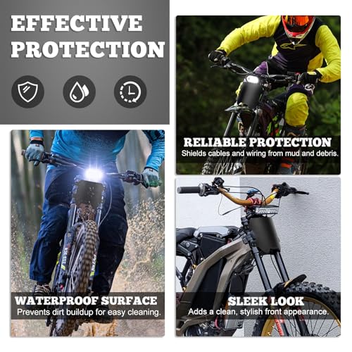 XINGWU Front Number Plate for Ebike Durable ABS Plate Dirt Bike Plate Replacement for Surron Light Bee Ridstar Q20 Tutti Soleil 01 Talaria Sting MX3 MX4 MX5 Super73 E Ride Pro Black - Image 3