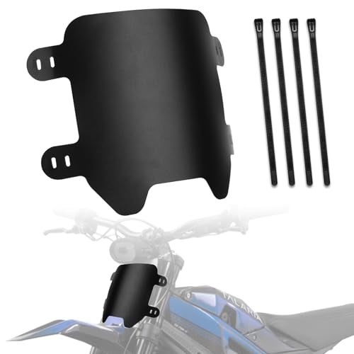 XINGWU Front Number Plate for Ebike Durable ABS Plate Dirt Bike Plate Replacement for Surron Light Bee Ridstar Q20 Tutti Soleil 01 Talaria Sting MX3 MX4 MX5 Super73 E Ride Pro Black - Image 1
