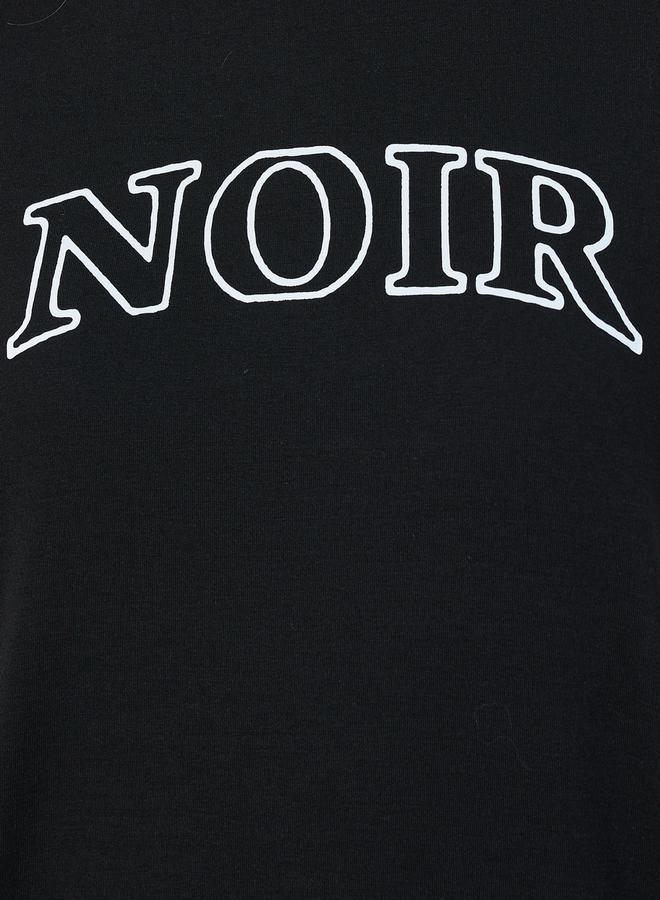 Styli Slogan Print Round Neck Oversized T-Shirt  - Image 3