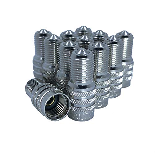 Haltec Set of 12 Double Seal Inflate Through Valve caps for Trucks RVs and Semis - Image 1