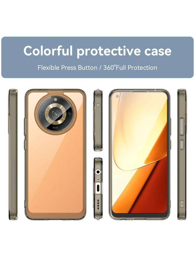 اس-توب جراب لهاتف Realme Narzo 60 من سلسلة ألوان متنوعة من الأكريليك الهجين المصنوع من مادة TPU - Image 2