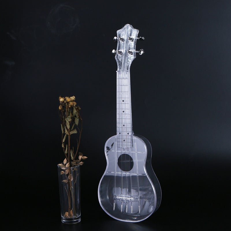 Transparent Ukulele: 21-Inch Lightweight Composite Material - Excellent Resonance Clear Sound Carbon Strings for Beginners Music Enthusiasts Gift Givers - Image 5