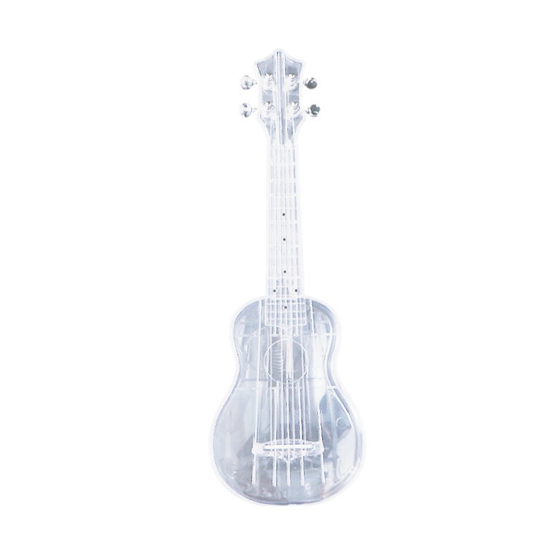 Transparent Ukulele: 21-Inch Lightweight Composite Material - Excellent Resonance Clear Sound Carbon Strings for Beginners Music Enthusiasts Gift Givers - Image 1