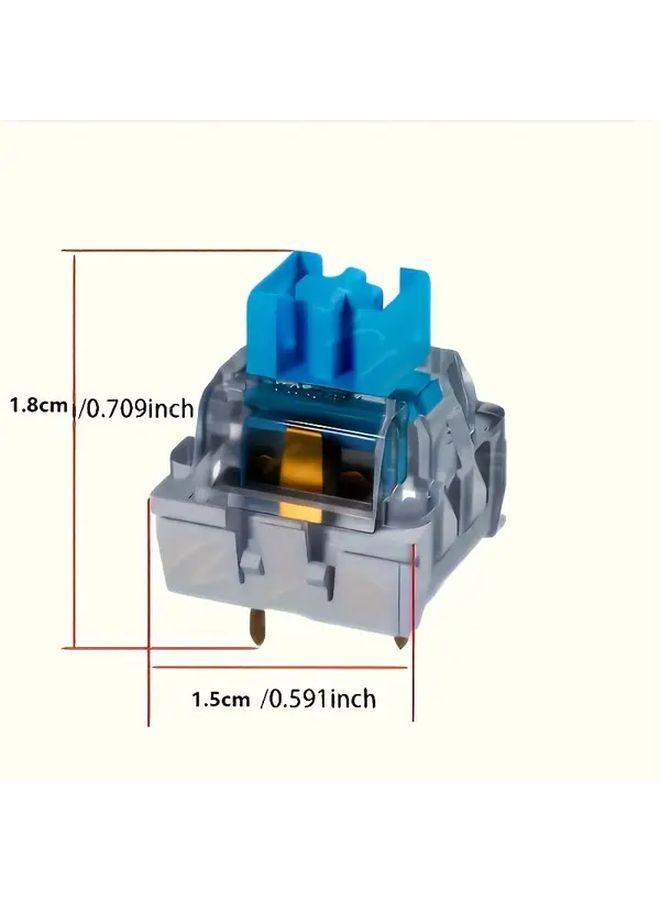 PHILIKEY 70G Linear Mechanical Keyboard Switch Shaft 35pcs Red Triangle Three Pin Base Fast Trigger Bottom Contact Noise Reduction For Gaming - Image 2