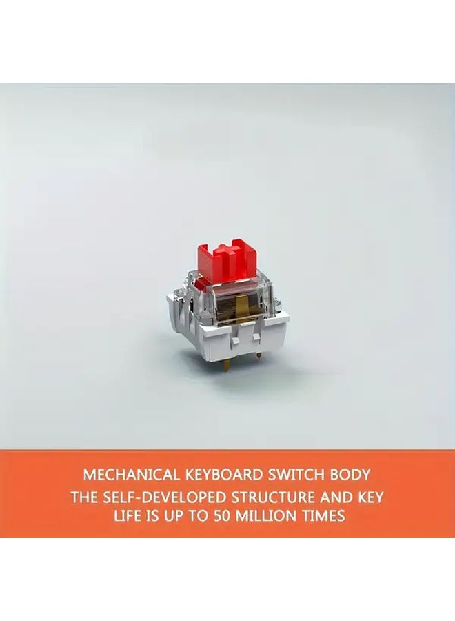 PHILIKEY 70G Linear Mechanical Keyboard Switch Shaft 35pcs Red Triangle Three Pin Base Fast Trigger Bottom Contact Noise Reduction For Gaming - Image 1