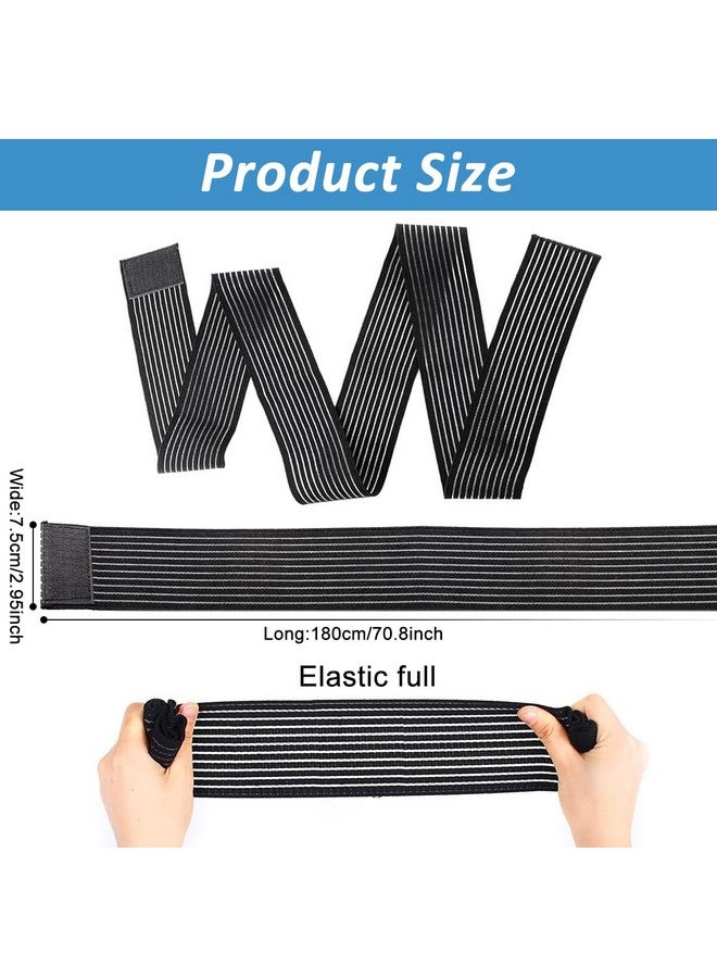 HANNEA® 1Pc Thigh Support Compression Bandage Brace Wrap for Men and Women, Elastic Calf Compression Bandage Leg Compression Sleeve for Legs Pain Relief, Plantar Fasciitis, Stabilising Ligaments - Image 2