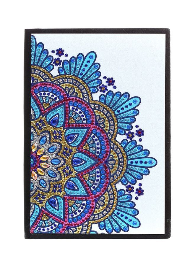 NIBEMINENT Diamond Painting Cover Notebook Blue/Pink/Gold - Image 1