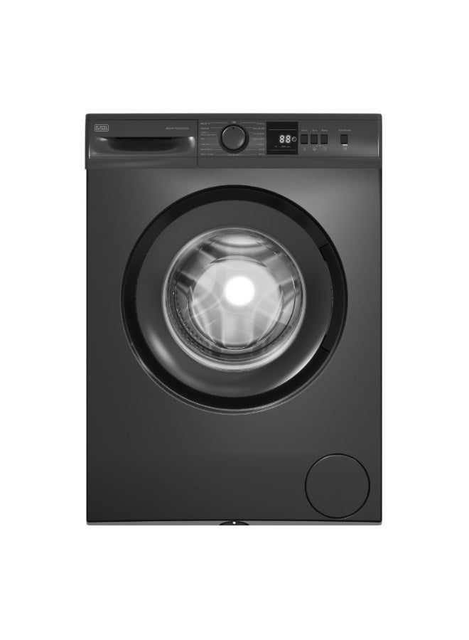 BLACK+DECKER 7kg Front Load Washing Machine, 1000 RPM Spin, 15 Wash Programs, LED Display, Eco Logic 7 kg 400 W BXWMF7100.001UVS Dark Grey - Image 1
