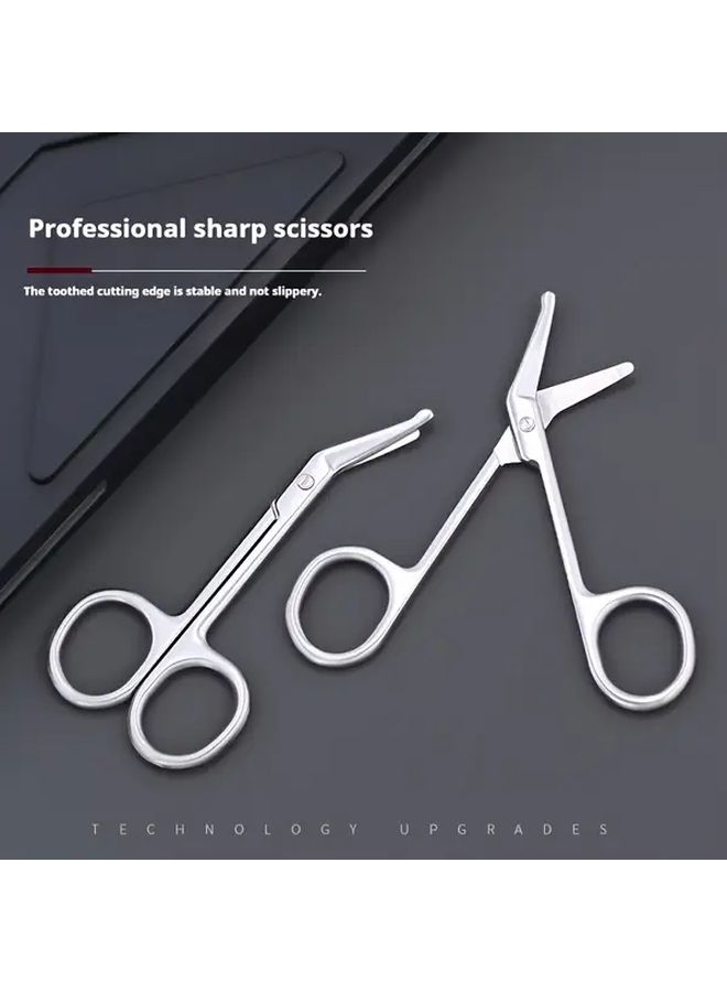 Heavy Duty Medical Bandage Scissors 11cm Professional Multipurpose Silver - Image 1