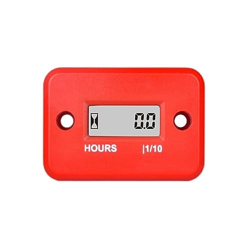 Runleader Digital LCD Maintenance Hour Meter for Small Engine,Waterproof Design,Applicable to Gas Engine Powered Lawn Mower Generator Compressor Motorcycle ATV Outboard Motor Chainsaw etc. - Image 1