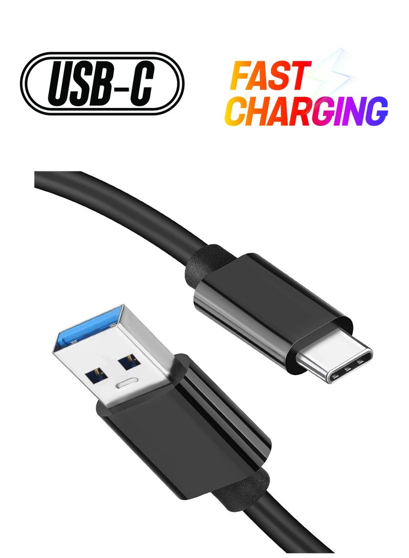 Timing Cut Off Data Cable Type C Black Type C Charger Cord Data File Transfer Sync Power Wire - Image 1