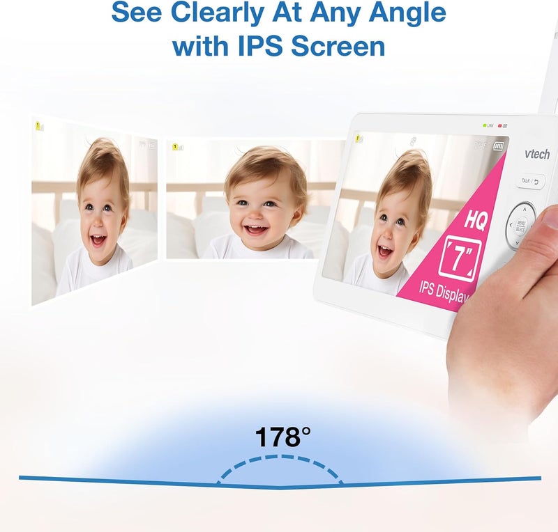 VTech Advanced HQ Max Twin 7" Digital Video Baby Monitor - Image 4
