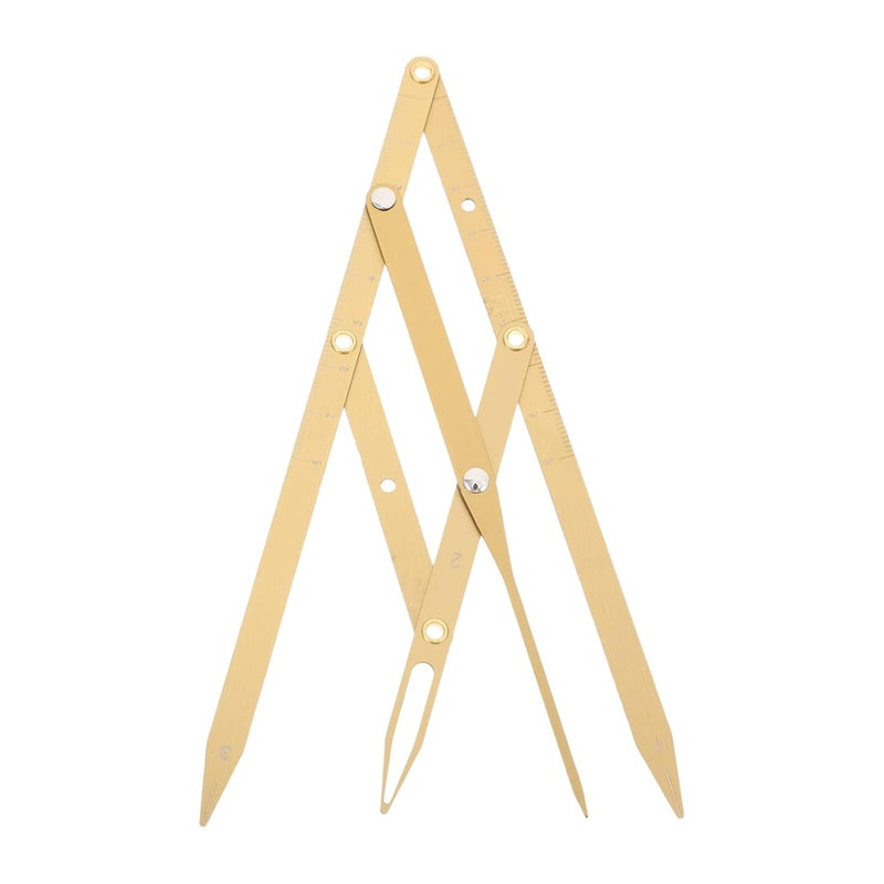 Outanaya Sliding Stainless Steel Eyebrow Ruler Golden Ratio Measuring Tool for Precise Eyebrow Positioning and Drawing for Microblading and Makeup Artists - Image 1