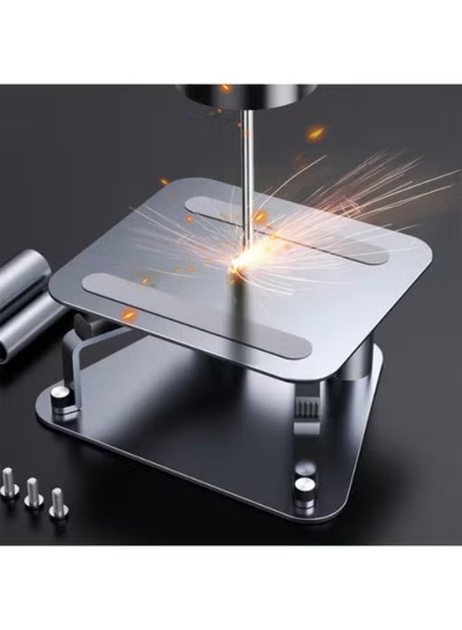 JAJEEK All-Aluminum Adjustable Display Bracket – Ergonomic Monitor Stand with Height Adjustable Base, Keyboard & Mobile Holder – Desktop Riser for Office, Study & Home Workstations - Image 5