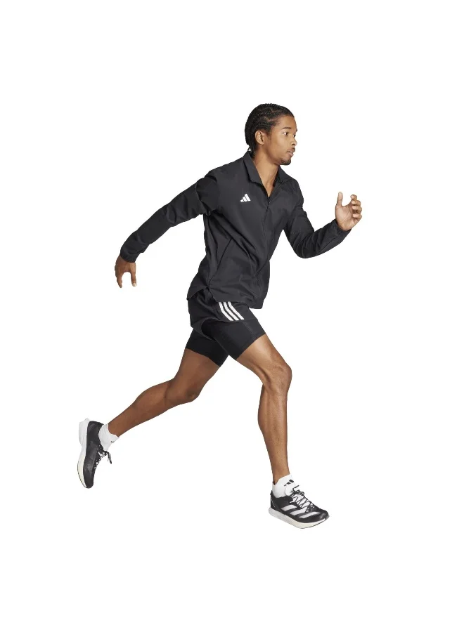 Adidas Adizero E Jckt Black Running Jackets For Men XS