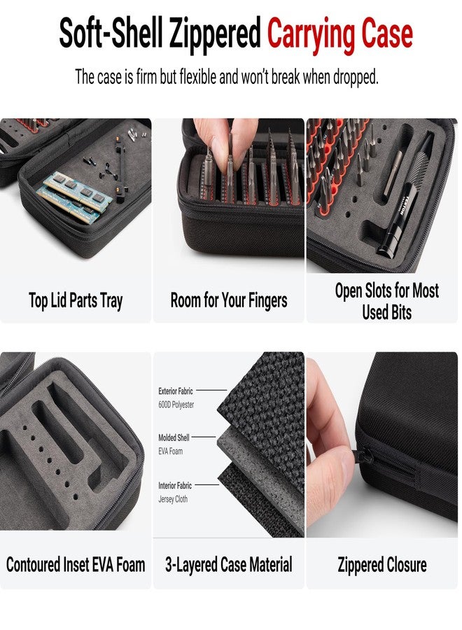 تيكتون طقم مفك براغي TEKTON مقاس 4 مم و1/4 بوصة مع علب (134 قطعة) | DRV99004 - Image 5