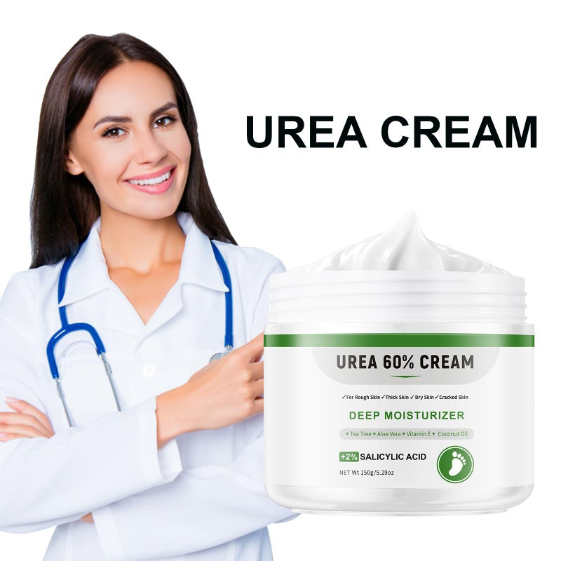 YAFUSIPE Urea Cream 60 Percent For Feet Maximum Strength Plus Salicylic Acid 2%, Tea Tree Foot Lotion For Dry Feet, Foot Cream Intensive Repair Foot Moisturizer 5.29oz - Image 4
