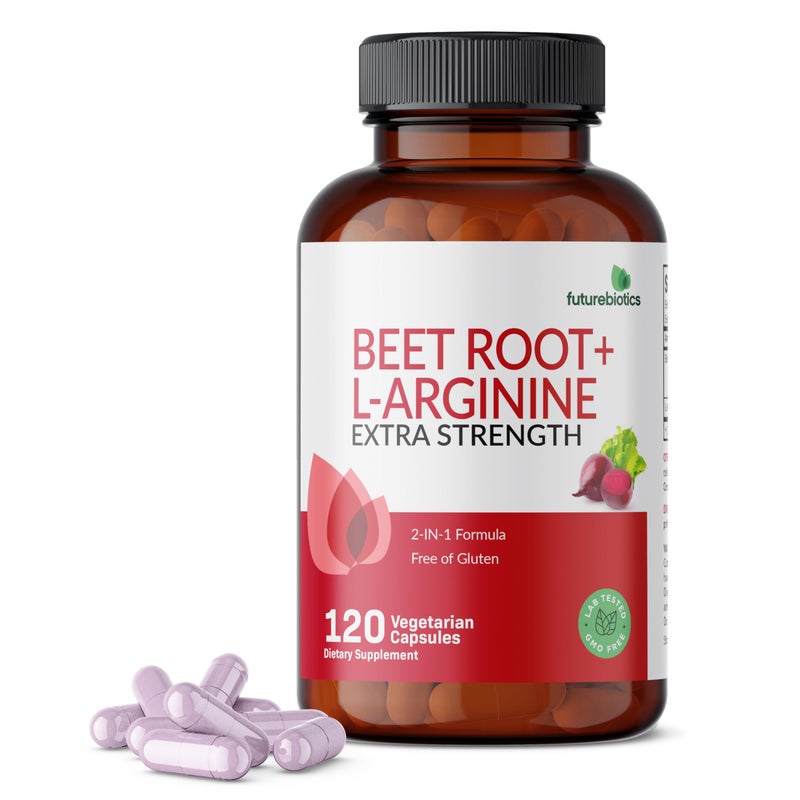 Futurebiotics Beet Root LArginine NonGMO 120 Vegetarian Capsules