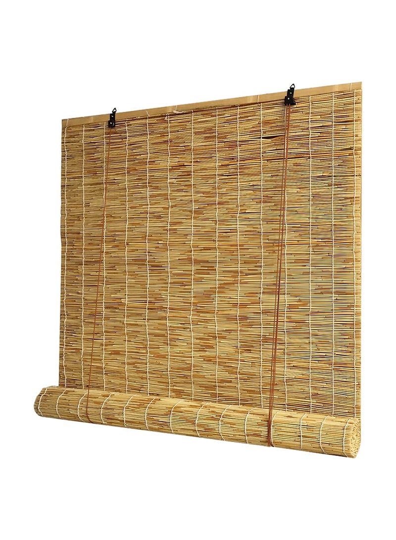 LINGWEI Bamboo Blind with Roller Accessories Bamboo Window Curtain Natural Window Hanging Bamboo Blind Carbonization Roller Blind Window Shades Reed Curtain  - Image 3