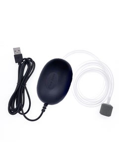 جمورو مضخة هواء لحوض السمك بمنفذ USB مع حجر واحد أبيض  - Image 2
