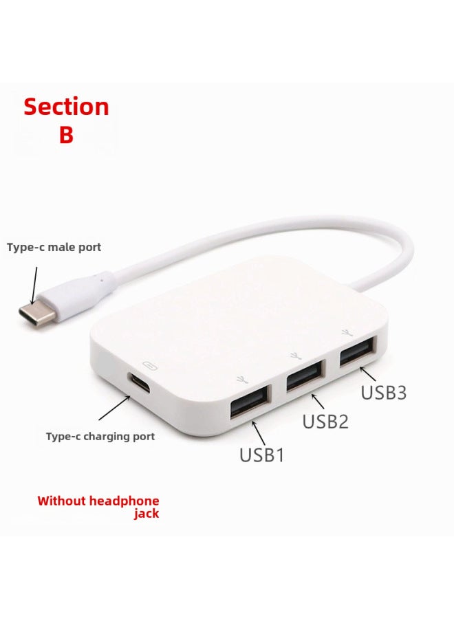 أكينو محطة إرساء Type-C متعددة الوظائف بخمسة منافذ  
محول USB 3.0 متعدد المنافذ  
موزع USB مع منفذ سماعة رأس 3.5 مم - Image 3