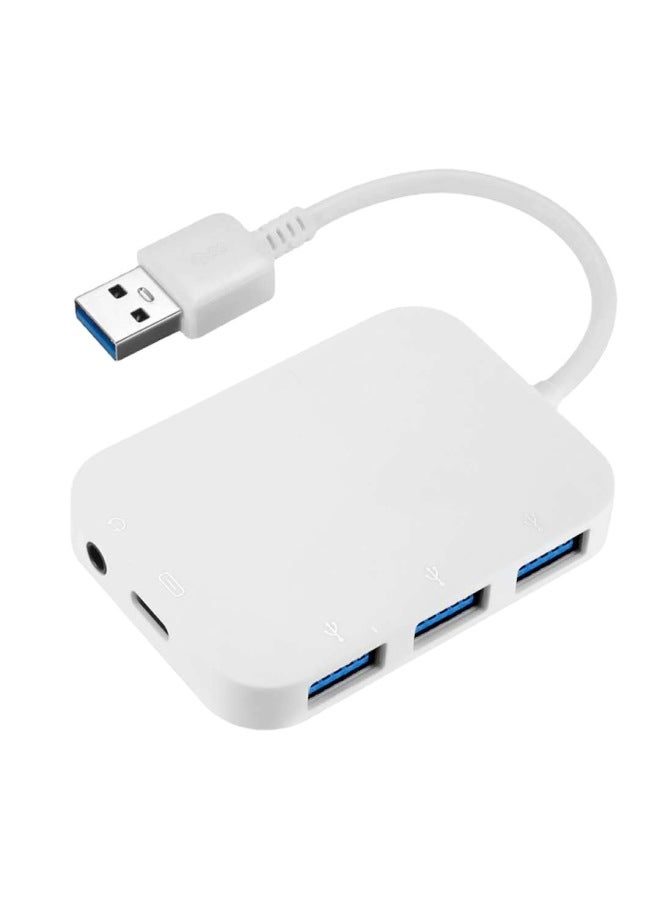 أكينو محطة إرساء Type-C متعددة الوظائف بخمسة منافذ  
محول USB 3.0 متعدد المنافذ  
موزع USB مع منفذ سماعة رأس 3.5 مم - Image 5