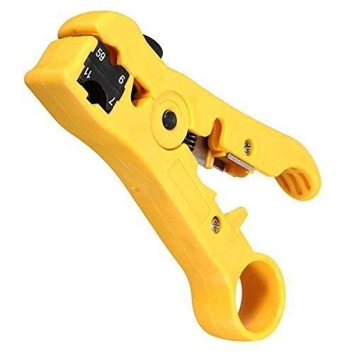 SKYHAMMER Rotary Coax Coaxial Cable Wire Cutter Stripping Tool Rg59 Rg6 Rg7 Rg11 Stripper - Image 1
