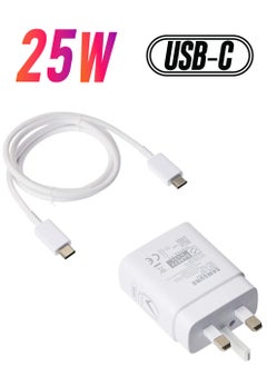 ELTRAZONE Samsung Original 25W Fast Phone Charger For Samsung Galaxy S20 S20+ S20 Ultra Note 20 Ultra USB-C Fast Charging Wall Charger With Cable  - Image 1