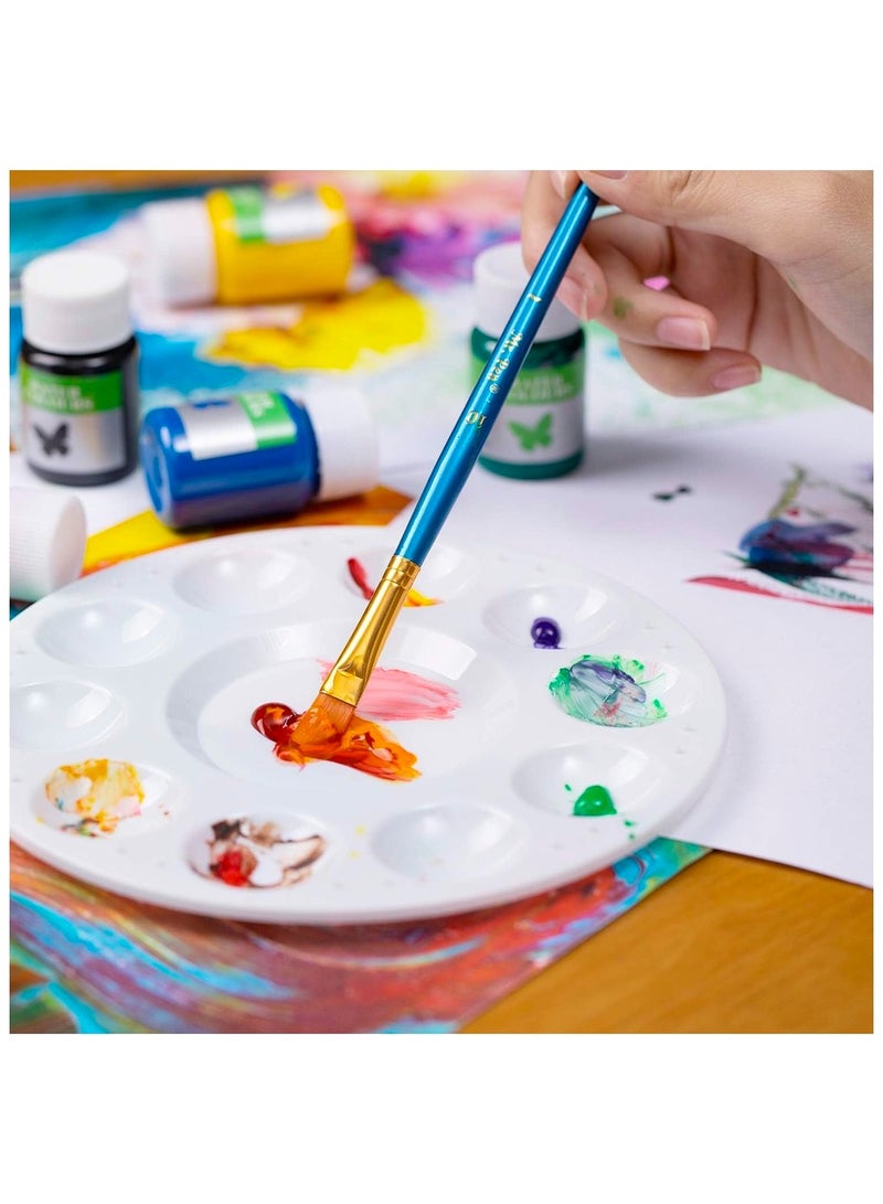 Paint Tray Palettes 4PCS, Paint Pallet With 10 Wells, Paint Holder, Painting Palette, Plastic Palette, Paint Tray Pallets for Kids to Painting, DIY Craft Class and Have a Painting Party - Image 2