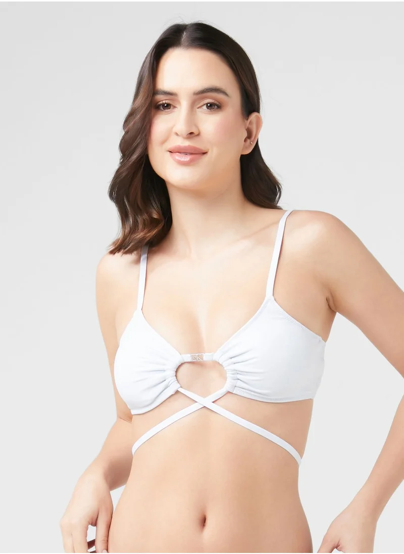 CALVIN KLEIN Cut Out Strappy Bikini Top