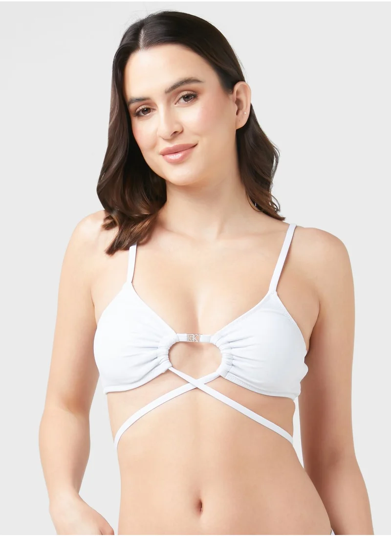 CALVIN KLEIN Cut Out Strappy Bikini Top