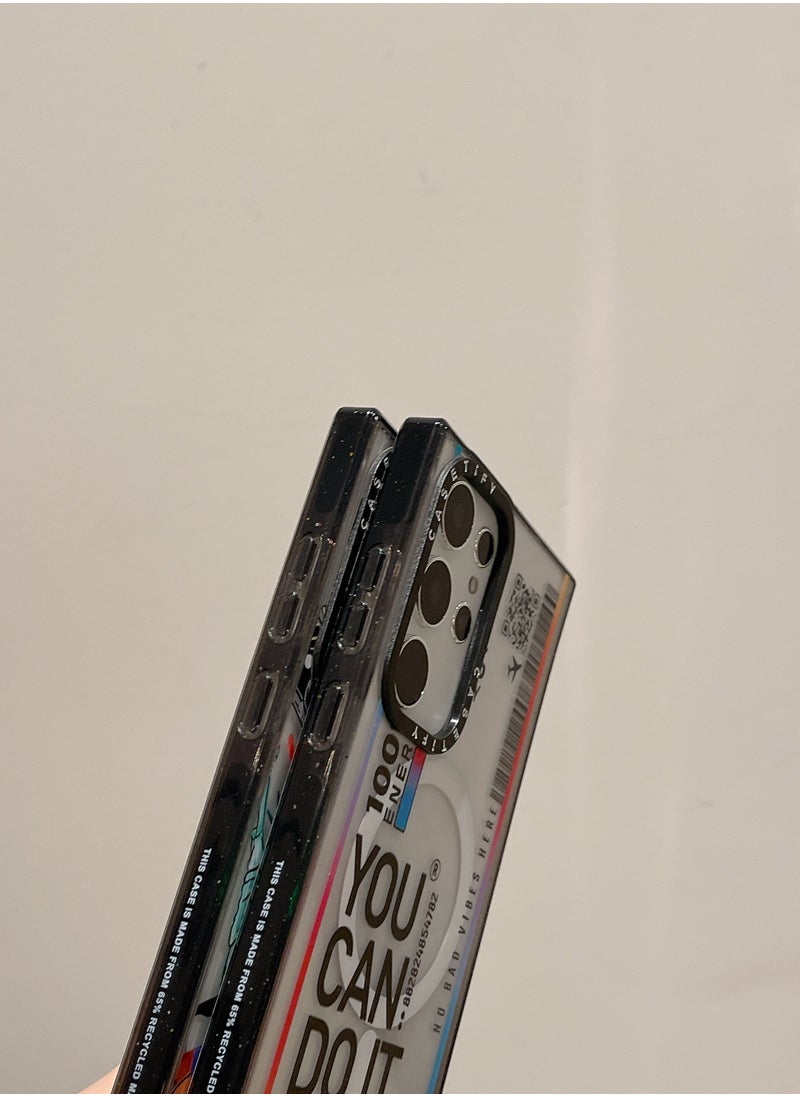 Casetify - For Samsung Galaxy S23 Ultra Magnetic Phone Case Air Tickets Pattern Cover - Image 1