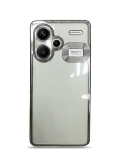 دبليو تيك غطاء حماية هجين من البولي كربونات الفاخر مضاد للصدمات لهاتف Xiaomi Redmi Note 13 Pro+ 5G 2023 / Xiaomi Redmi Note 13 Pro Plus 5G 2023 شفاف/فضي  - Image 5