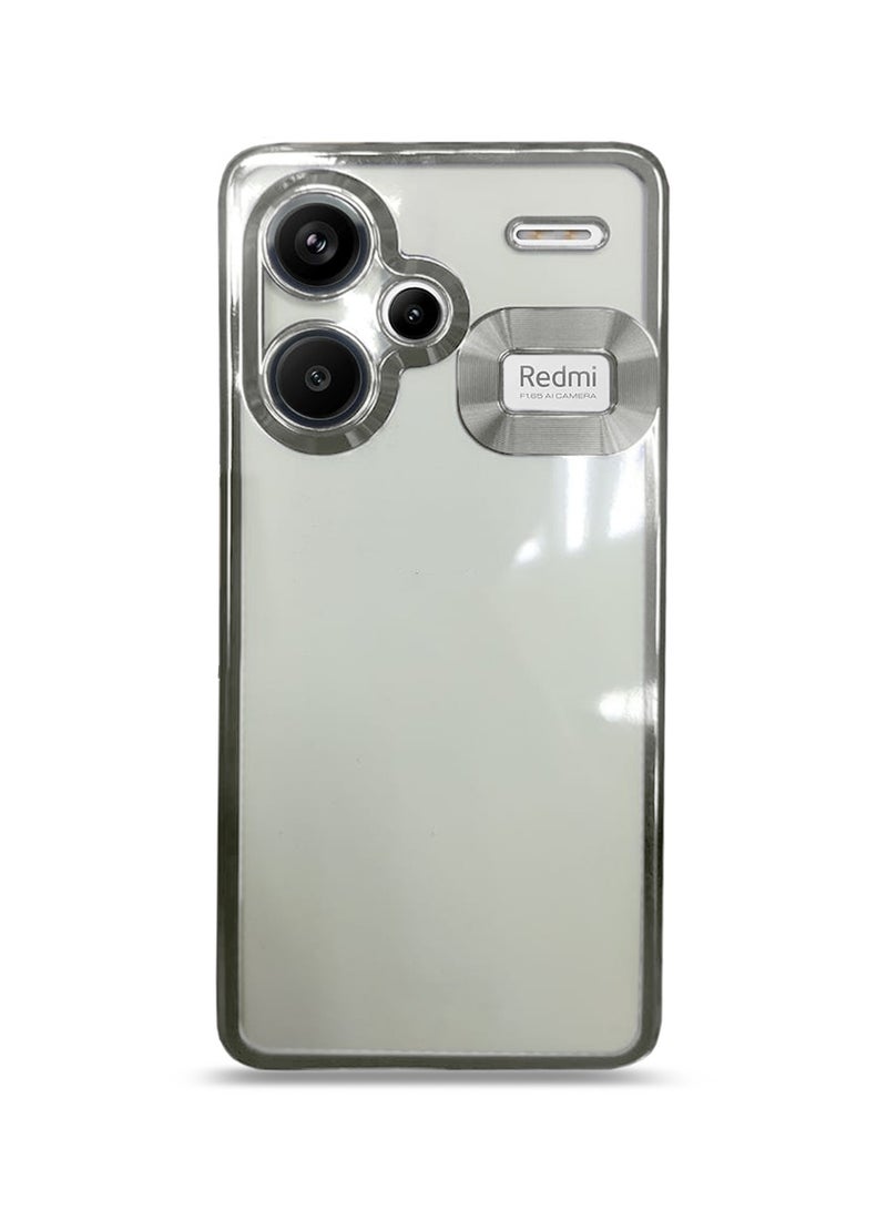 دبليو تيك غطاء حماية هجين من البولي كربونات الفاخر مضاد للصدمات لهاتف Xiaomi Redmi Note 13 Pro+ 5G 2023 / Xiaomi Redmi Note 13 Pro Plus 5G 2023 شفاف/فضي - Image 5