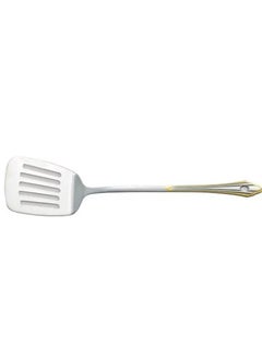 Dania Stainless Steel Scoop And Food Spoon With Golden Decor Length 25 cm 