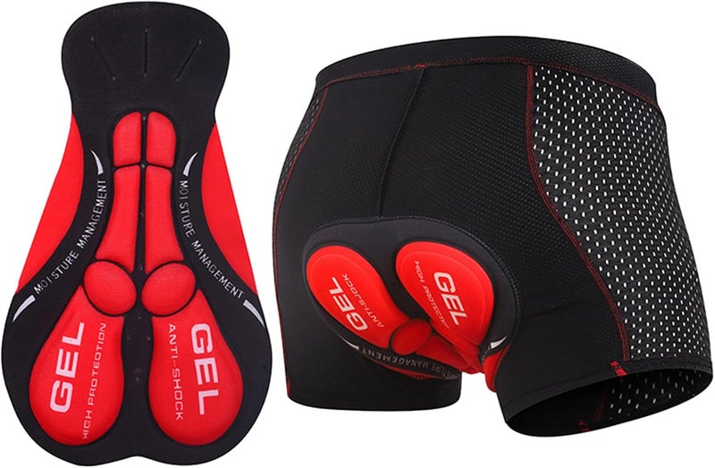 SupWolf Men's Cycling Underwear Shorts, 5D Padded Gel, MTB Liner Undershorts, Breathable Quick Dry Bike Bicycle Underpants - Image 1