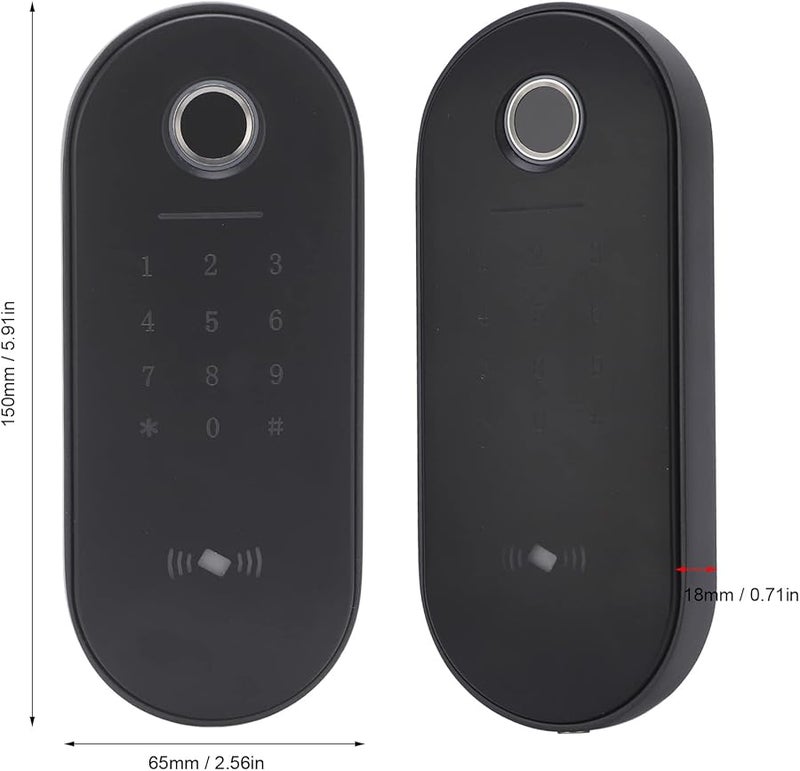 Aluminum Alloy Access Control System with Fingerprint Password and IC Card Entry 13.56Mhz - Image 3