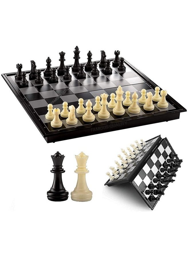 Famous Quality Famous Quality Folding Materials and Smooth Surface Magnetic Chess Board for Kids and Adult, 10.2-Inch  - Image 1