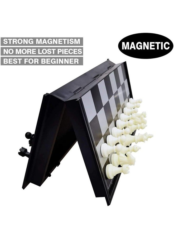 Famous Quality Famous Quality Folding Materials and Smooth Surface Magnetic Chess Board for Kids and Adult, 10.2-Inch  - Image 4